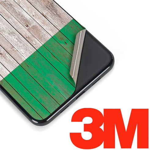 Ireland Flag Dark Wood Google Pixel 3a Skin